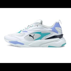 Puma RS Fast Pop trainers in white and blue size 7.5